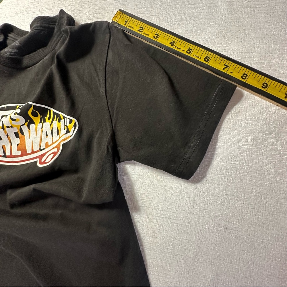 Vans Kids “Off the Wall” Skateboard Graphic Black T-Shirt Size Medium - Picture 10 of 10